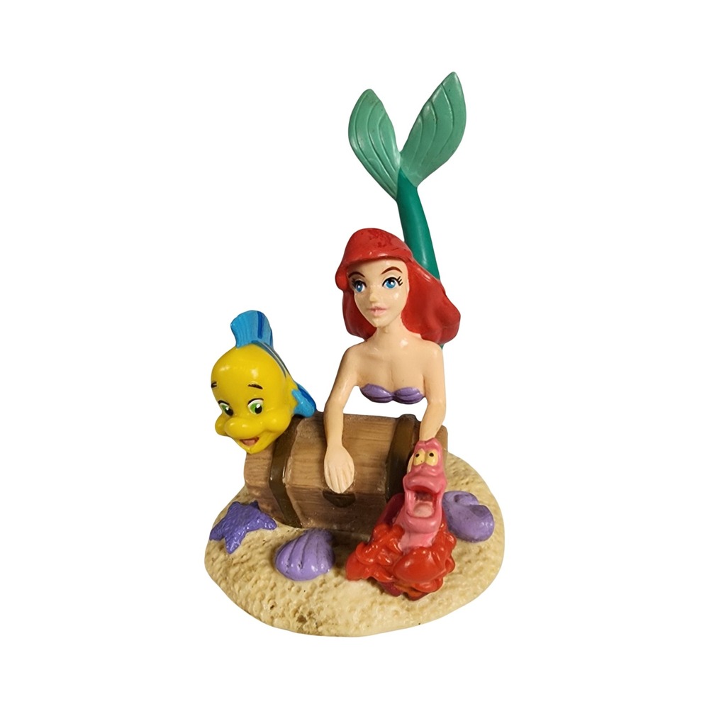 Disney The Little Mermaid Ariel Flounder Sebastian Cake Topper Deco Pac Figurine